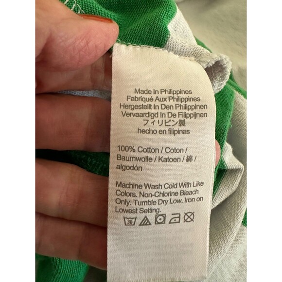 J.Crew relaxed, long sleeve Boat Neck Green Striped top M‎ - Picture 11 of 12